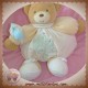 KALOO DOUDOU OURS BEIGE BOULE ECRU ARBRE OISEAU SOS