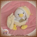 DOUDOU ET COMPAGNIE DOUDOU POUSSIN CANARD JAUNE COQUILLE MOUCHOIR ECRU SOS