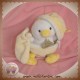 DOUDOU ET COMPAGNIE DOUDOU POUSSIN CANARD JAUNE COQUILLE MOUCHOIR ECRU SOS