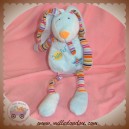 BABYNAT BABY NAT SOS DOUDOU LAPIN BLEU ETOILE RAYE TISSU