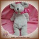 BABYNAT BABY NAT DOUDOU SOURIS GRISE PANTIN ECHARPE ROSE SOS