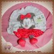 NICOTOY SOS DOUDOU SOURIS MINNIE PLAT BLANC ROUGE DISNEY