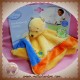 DISNEY SOS DOUDOU WINNIE L'OURSON OURS PLAT JAUNE FLEUR