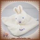 PICOT DOUDOU LAPIN PLAT BLANC COL 2 SOS