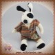 MOULIN ROTY DOUDOU CHIEN JULIUS BLANC SALOPETTE 20 CM LA GRANDE FAMILLE