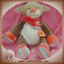 NATTOU DOUDOU ZAMIS VACHE BEIGE ECRU ROSE SOS