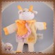 BABYNAT BABY NAT SOS DOUDOU VACHE MARIONNETTE JAUNE ROSE ORANGE