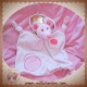 BABYNAT BABY NAT SOS DOUDOU SOURIS ROSE PLAT MOUCHOIR ROND