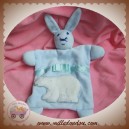 SOS DOUDOU LAPIN PLAT BLEU OURS POLAIRE