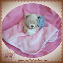 PAT & RIPATON CEC SOS DOUDOU OURS BEIGE PLAT ROSE ETOILE