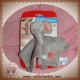 BABYLOVE SOS DOUDOU ELEPHANT PLAT GRIS COEUR ROSE SOS