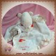 DISNEY SOS DOUDOU OURS WINNIE MOUCHOIR JAUNE LOVEABLE SATINEE SOS