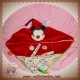 DISNEY NICOTOY SOS DOUDOU MICKEY SOURIS PLAT ROUGE VERT TISSU COEUR