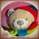 DOUDOU ET COMPAGNIE OURS VELOURS MARIONNETTE OURSON VOITURE VERT ROUGE SOS