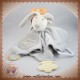 BABYNAT BABY NAT SOS DOUDOU LAPIN GRIS PLAT MOUCHOIR ACTIVITE