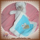 NICOTOY SOS DOUDOU OURS BLANC MOUCHOIR BLEU SOS