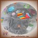 LABEL SOS DOUDOU ELEPHANT PLAT GRIS ETIQUETTES