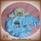 CARTER'S SOS DOUDOU OURS BEIGE PLAT BLEU VROOM SATIN VOITURE