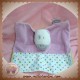 BEBE 9 SOS DOUDOU OURS PLAT VIOLET POIS DOS VERT