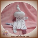 VERTBAUDET SOS DOUDOU LUTIN PLAT MOUCHOIR ROSE VIOLET NOEUD