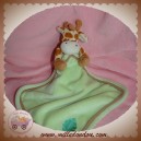 TOODO SOS DOUDOU GIRAFE MOUCHOIR VERT FEUILLE