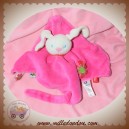 DUSHI LAPIN BLANC PLAT ROSE FLEUR ABEILLE