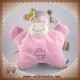 NATTOU SOS DOUDOU GIRAFE VACHE QUASI PLAT LOSANGE ROSE GATEAU HOCHET