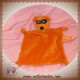 ORCHESTRA SOS DOUDOU RATON LAVEUR OURS PLAT ORANGE MASQUE