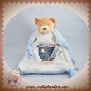 KALOO SOS DOUDOU OURS BEIGE PLAT BLANC TEAM MEME PAS PEUR DOS BLEU