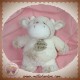 HISTOIRE D'OURS SOS DOUDOU VACHE ECRU REFLET MARRON