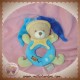 BABYNAT BABY NAT SOS DOUDOU OURS CIRCUS BLEU VERT ETOILES HOCHET