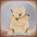 BABYNAT BABY NAT SOS DOUDOU OURS PLAT BEIGE ECHARPE MARRON BN940