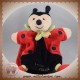 DOUDOU ET COMPAGNIE SOS COCCINELLE LADY COCCI MARIONNETTE ROUGE NOIR SS BEBE