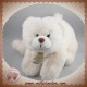 HISTOIRE D'OURS SOS DOUDOU OURS BLANC POLAIRE BLANC ALLONGE SNOW HO2567