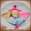 LIEF SOS DOUDOU CHIEN MARRON BEIGE PLAT ROSE BLEU