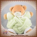 KALOO SOS DOUDOU OURS BEIGE BOULE PLUME VERT AMANDE