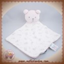 COCOON SOS DOUDOU OURS PLAT MOUCHOIR ROSE TISSU BLANC