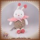 BABY CLUB SOS DOUDOU COCCINELLE PAPILLON MARRON ROSE FLEUR MUSICAL