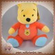 DISNEY SOS DOUDOU OURS WINNIE L'OURSON CORPS ORANGE ROUGE BLEU