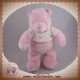 DISNEY SOS DOUDOU WINNIE L'OURSON ROSE BRILLANT PULL BLANC