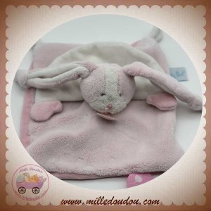 Doudou lapin éponge rose pâle Amande - Le petit Souk