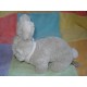 BUKOWSKI DOUDOU PELUCHE LAPIN ECRU BEIGE CLAIR BANDANA