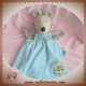 MOULIN ROTY DOUDOU SOURIS GRISE MARIONNETTE ROBE BLEU LA GRANDE