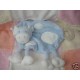 BABY CLUB C&A DOUDOU PELUCHE MOUTON VACHE PLAT BLEU BABY SUN