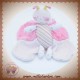 SUCRE D'ORGE DOUDOU PAPILLON ROSE FLEUR RAYEE SOS