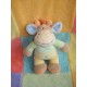 NICOTOY DOUDOU PELUCHE GIRAFE BEIGE JAUNE VERT BLEU JAMBES