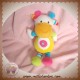 BABYSUN DOUDOU GIRAFE VACHE CIRCUS JAUNE ROSE VERT BABY SUN 16 cm