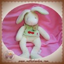 BABYNAT BABY NAT DOUDOU LAPIN ECRU T-SHIRT VERT CERISE SOS