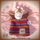 MOULIN ROTY SOS DOUDOU VACHE MARRON MARIONNETTE ROBE LAINE CHARLOTTE