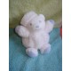 KALOO SOS DOUDOU PELUCHE OURS BLANC NEIGE BLEU 11 CM